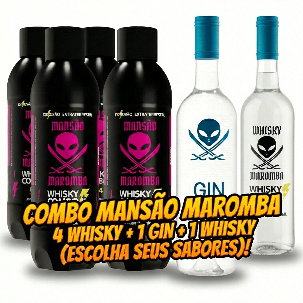 COMBO CARNAVAL: 4 Mansão Maromba + 1 Gin + 1 Whisky